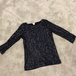 J. Crew Sequin Top